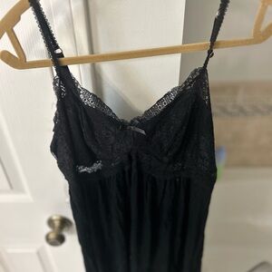 Inc international concepts Macys  Black Lace short Nightgown XL nwt baby doll